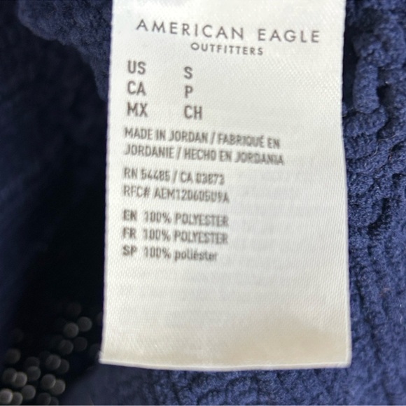 American Eagle Navy Blue Oversized Open Knit Sweater Size S Small - Picture 8 of 8